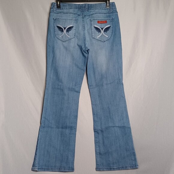 Sasson Jeans Womens 14 Ooh LaLa Bootcut Boogie Mid-Rise Edgy Cowgirl Y2K Hippie - Picture 2 of 9